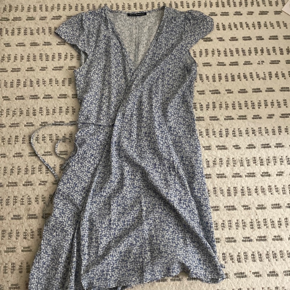 Brandy Melville blue wrap dress